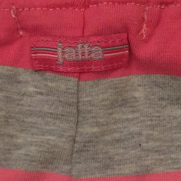 Pink and Grey Striped Short Short - Picture 2 of 3